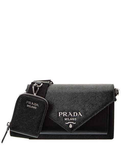 mini saffiano leather shoulder bag prada
